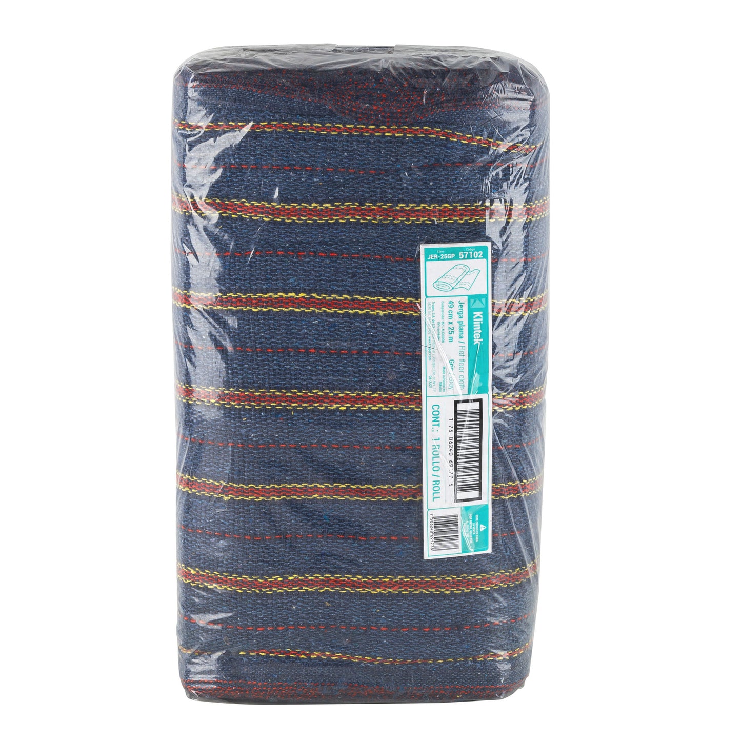 Rollo de 25 m de jerga plana gris, Klintek JER-25GP 57102 MM1