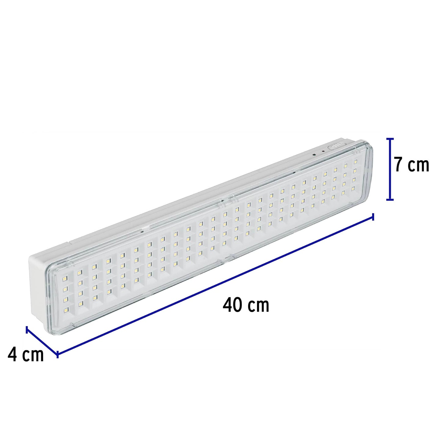 Lámpara de emergencia de 100 Leds 500 lm recargable, Volteck LAE-100 43009 MM0