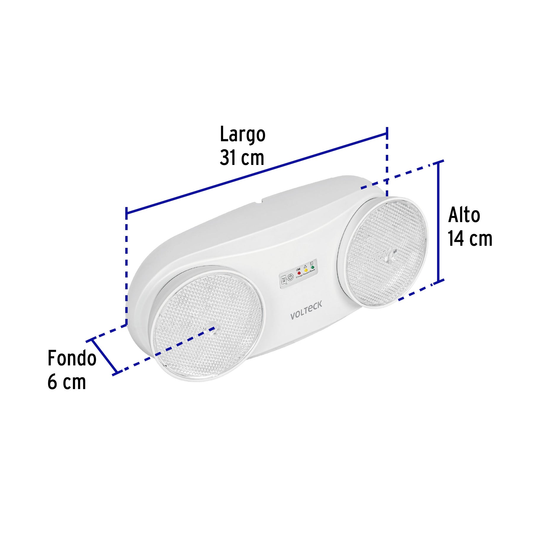 Lámpara de emergencia de 24 Leds 170 lm dirigible recargable LAE-24D 46992 MM00