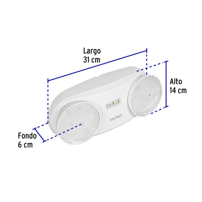 Lámpara de emergencia de 24 Leds 170 lm dirigible recargable LAE-24D 46992 MM00