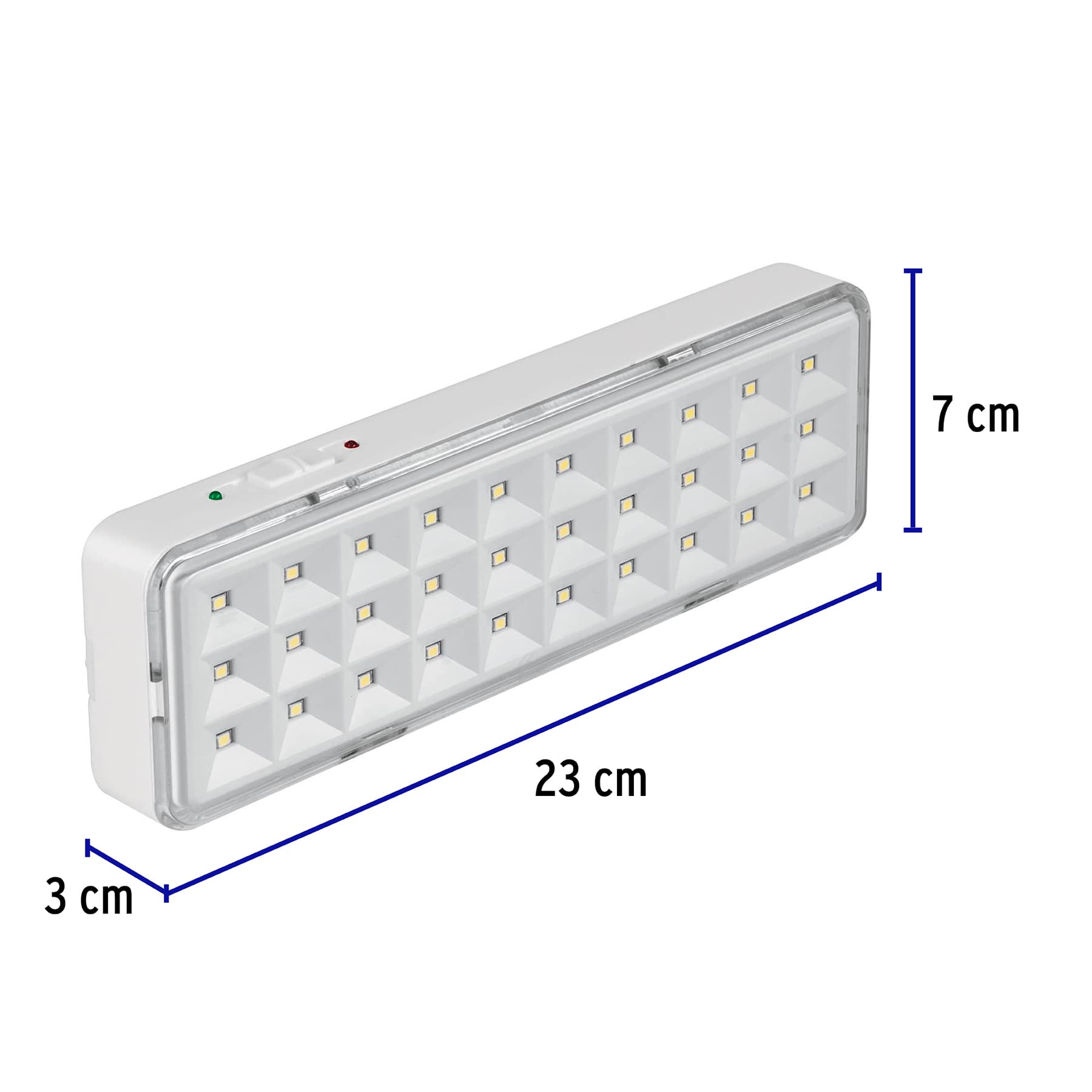 Lámpara de emergencia de 30 Leds, 220 lm recargable, Volteck LAE-30 43007 MM0