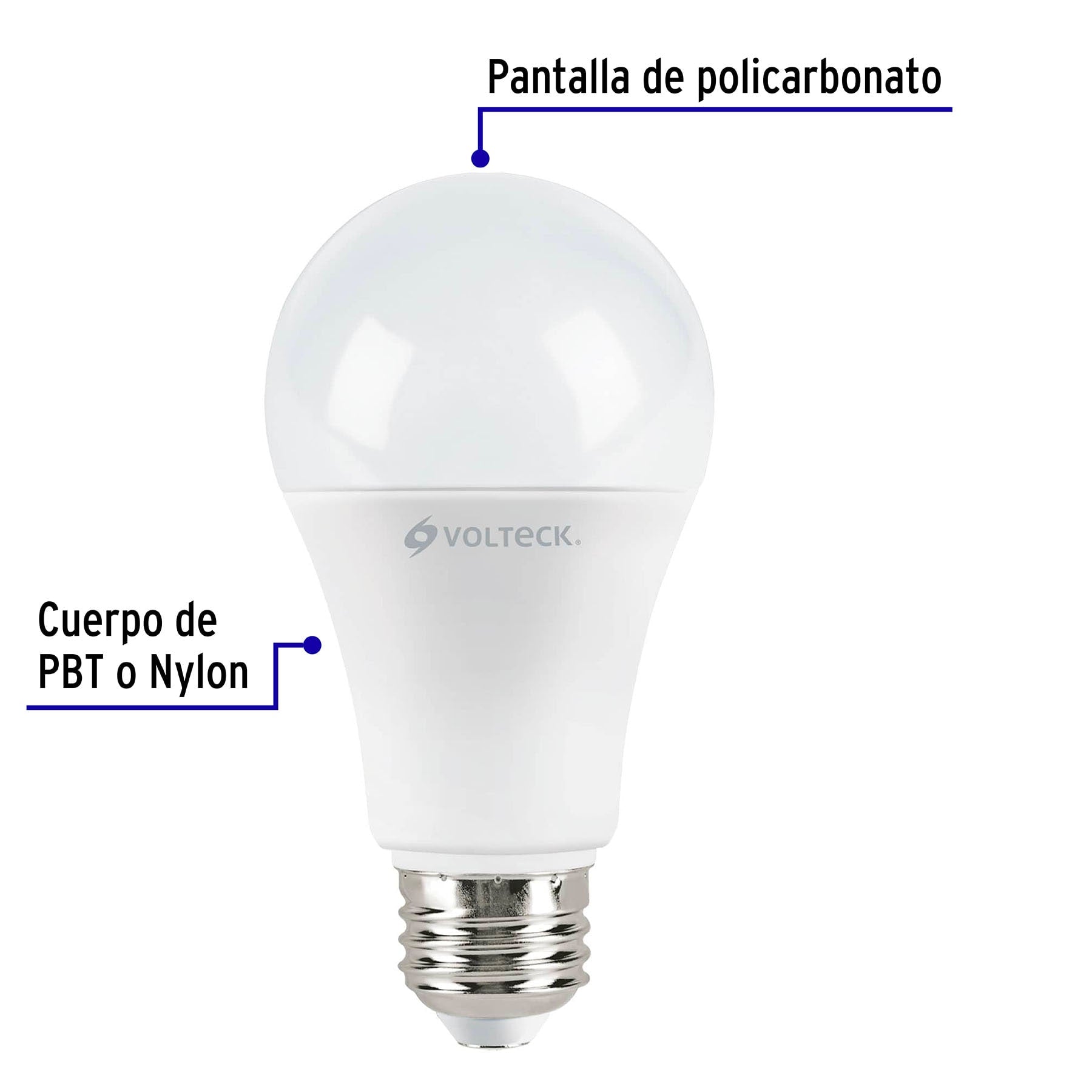 Pack de 4 lámparas LED A19 14 W (equiv. 100 W), luz de día LED-100FX4 48128 MM1