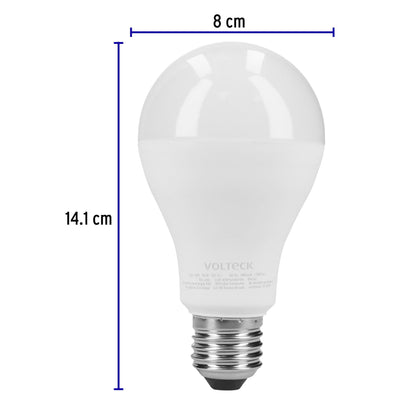 Pack de 4 lámparas LED A19 18 W (equiv. 125 W), luz de día LED-125FX4 48129 MM1