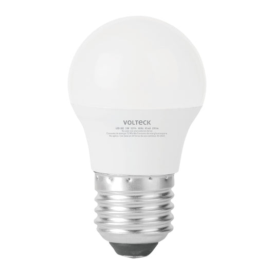 Lámpara LED A19 3 W (equiv. 25 W) luz cálida blíster Volteck LED-30C 46276 MM1