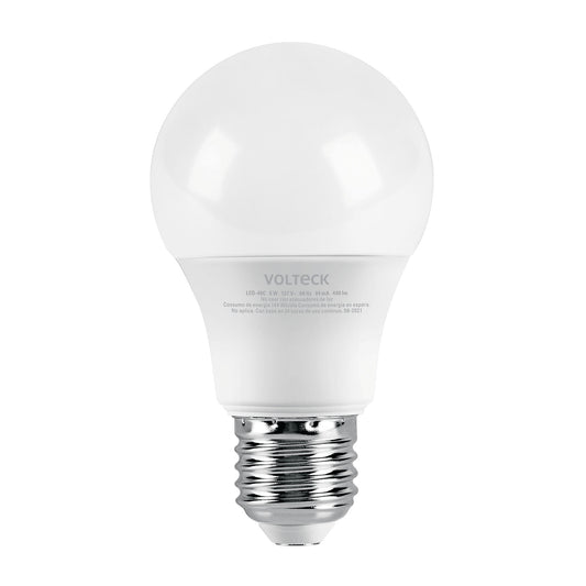 Lámpara LED A19 6 W (equiv. 40 W) luz cálida blíster Volteck LED-40C 46857 MM1