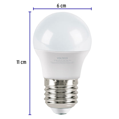 Pack de 4 lámparas LED A19 8 W (equiv. 60 W), luz cálida LED-60CBX4 27210 MM1