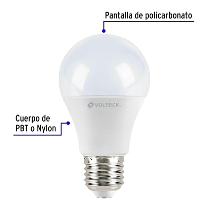 Pack de 4 lámparas LED A19 9 W (equiv. 60 W), luz cálida LED-60CX4 48085 MM1