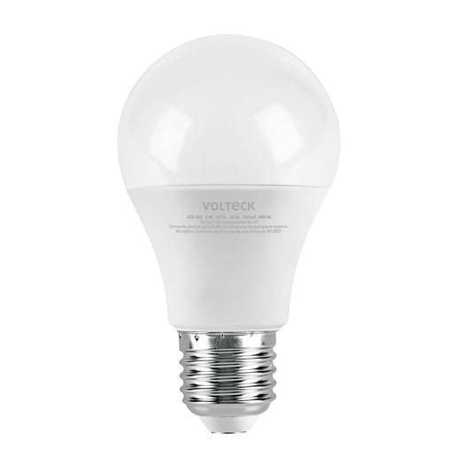 Lámpara LED A19 9 W (equiv. 60 W) luz cálida blíster Volteck LED-60C 46859 MM1