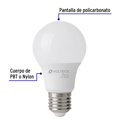 Pack de 4 lámparas LED A19 8 W (equiv. 60 W), luz de día LED-60FBX4 28005 MM1