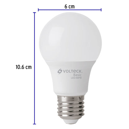 Pack de 4 lámparas LED A19 8 W (equiv. 60 W), luz de día LED-60FBX4 28005 MM1