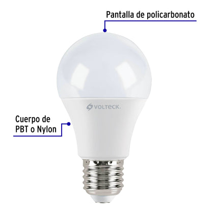 Pack de 4 lámparas LED A19 9 W (equiv. 60 W), luz de día LED-60FX4 46864 MM1