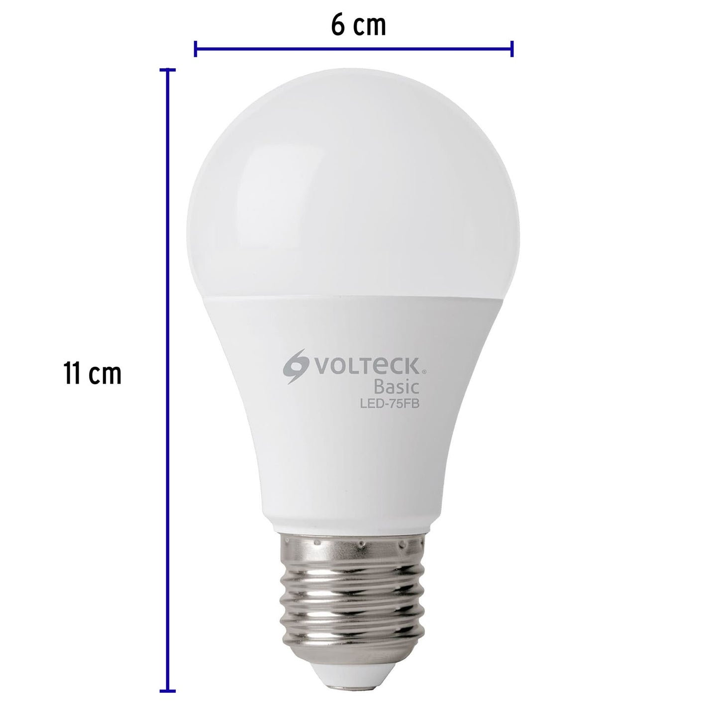 Pack de 4 lámparas LED A19 10 W (equiv. 75 W), luz de día LED-75FBX4 28006 MM1