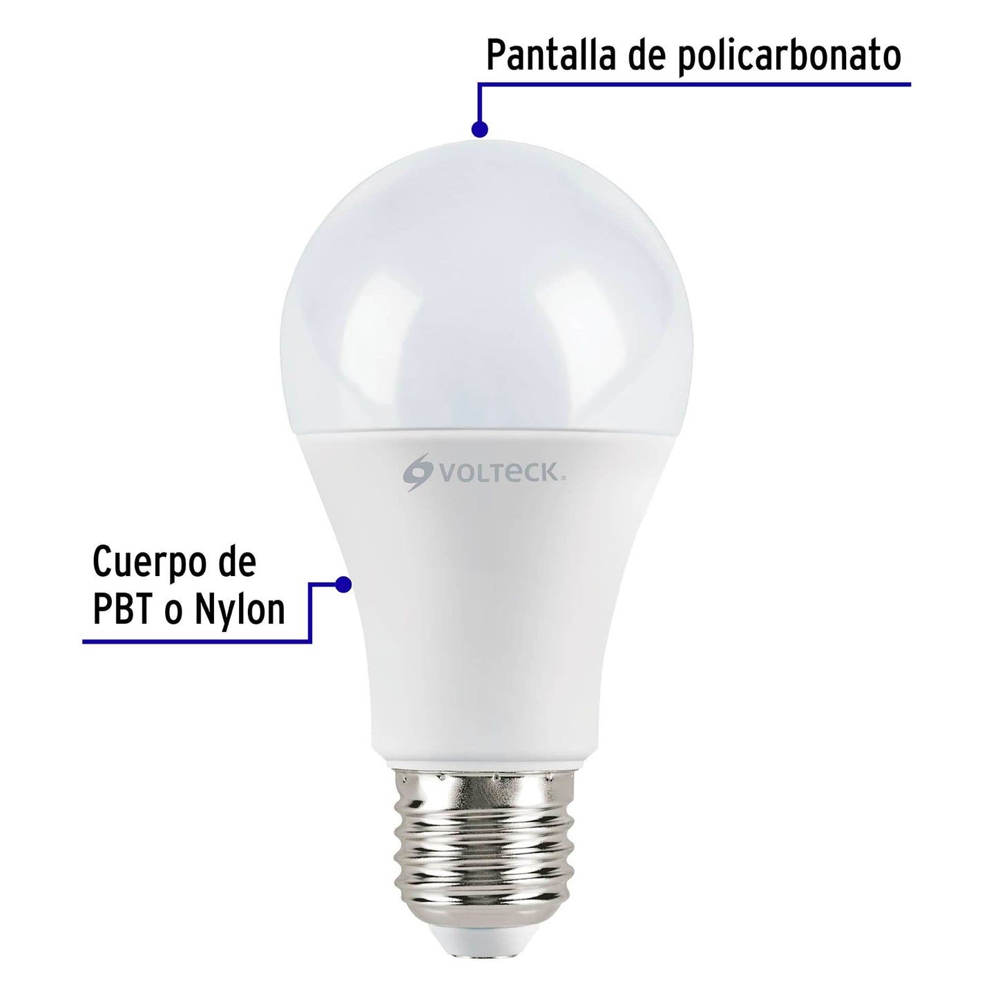 Pack de 4 lámparas LED A19 12 W (equiv. 75 W), luz de día LED-75FX4 48794 MM1