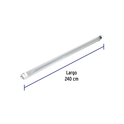 Tubo de LED T8 36 W base G13 pantalla policarbonato, Volteck LED-T836 49310 MM00