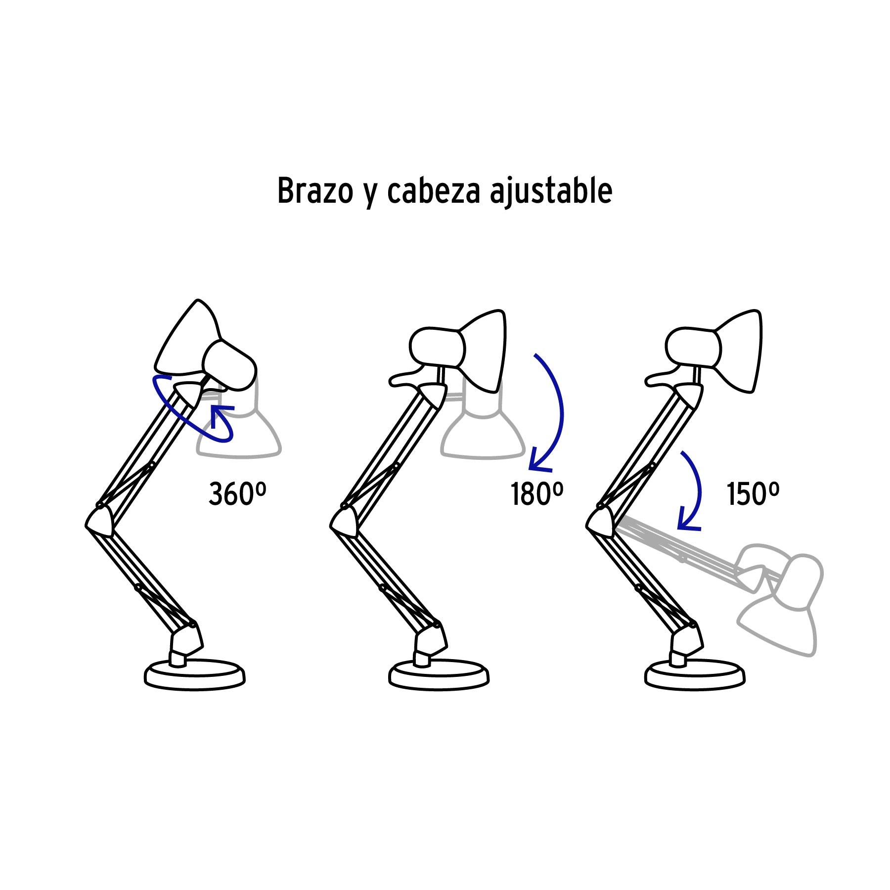 Lámpara de escritorio con brazo oscilante LES-200 49200 MM00