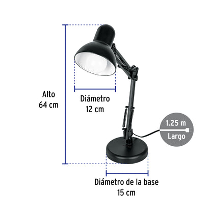 Lámpara de escritorio con brazo oscilante LES-200 49200 MM00