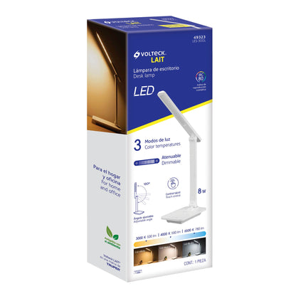 Lámpara de LED 8W 5 niveles de iluminación para escritorio LES-300L 49323 MM0