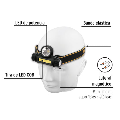 Linterna de minero LED con imán, 180 lm, recargable, Pretul LI-CA-110RP 28256 MM0