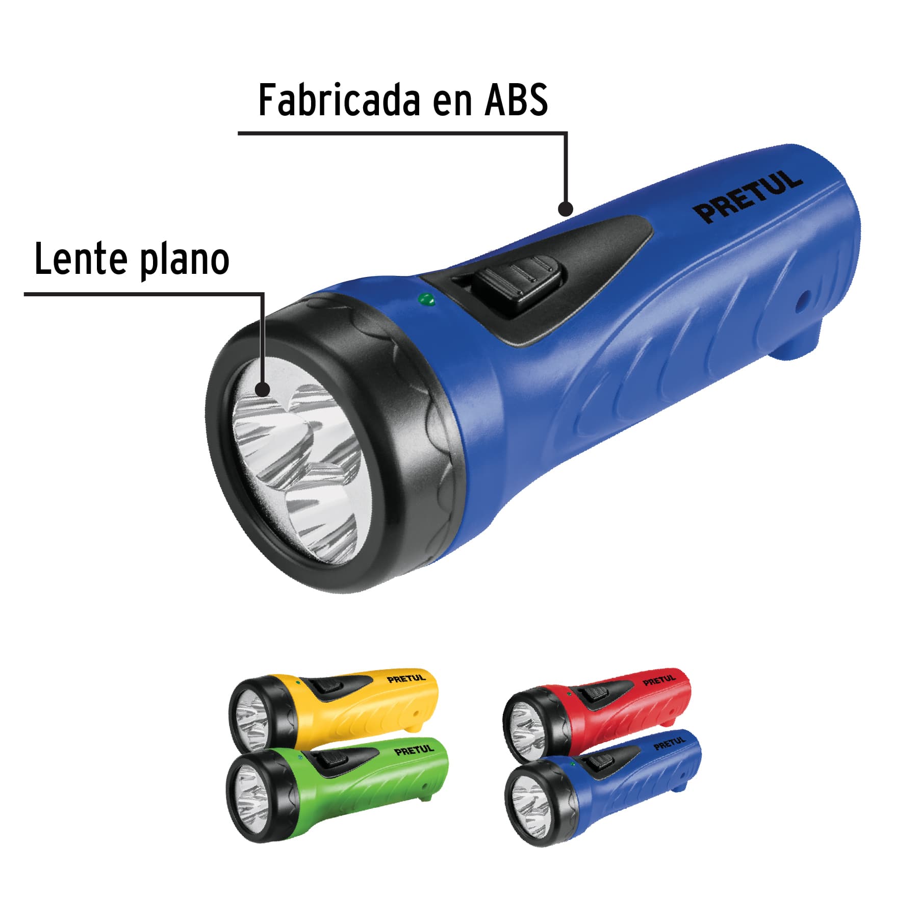 Linterna recargable de LED, 10 lúmenes, Pretul a granel LIRE-3CG 28021 MM1