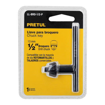 Llave para broquero de 1/2', Pretul LL-BRO-1/2-P 27036 MM00