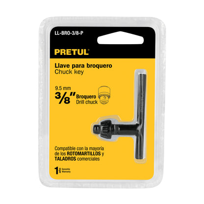 Llave para broquero de 3/8', Pretul LL-BRO-3/8-P 27035 MM00