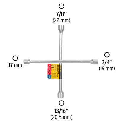 Llave de cruz 14' galvanizada, Pretul LLCR-14P 21800 MM0