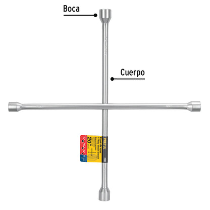 Llave de cruz 20' galvanizada, Pretul LLCR-20P 21802 MM0