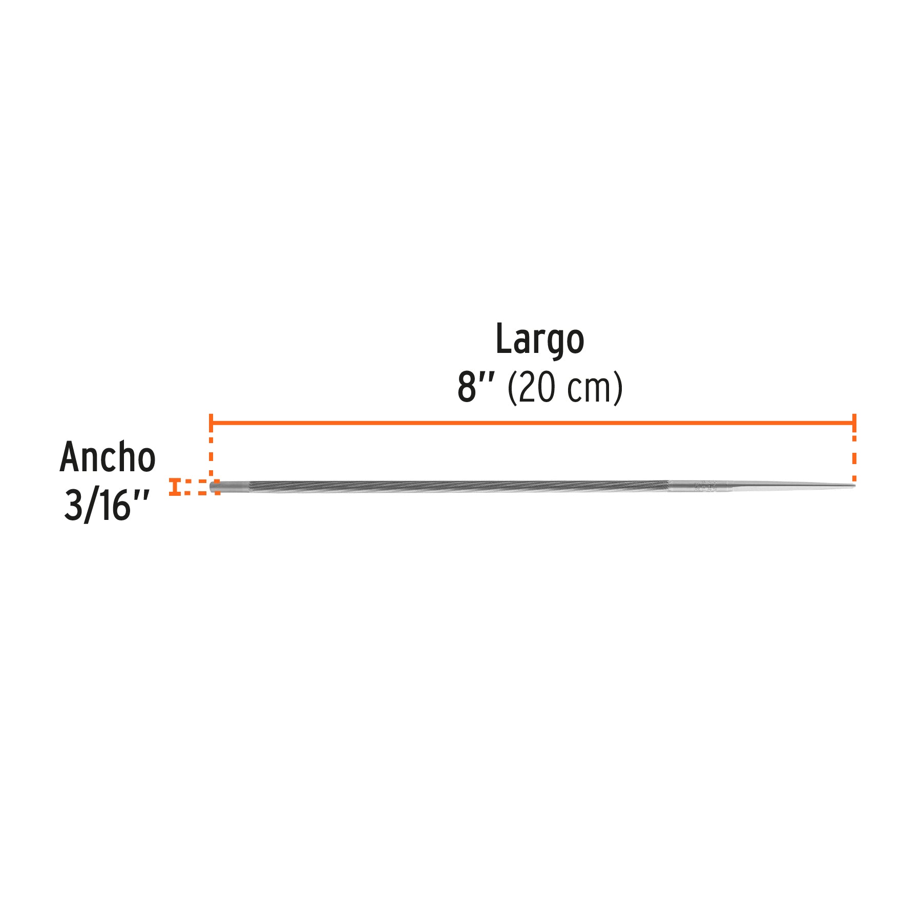 Lima profesional para motosierra, 3/16', Truper Expert LMO-3/16X 15166 MM00