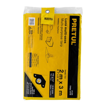 Lona 2 x 3 m, amarilla, Pretul LP-23A 23739 MM0