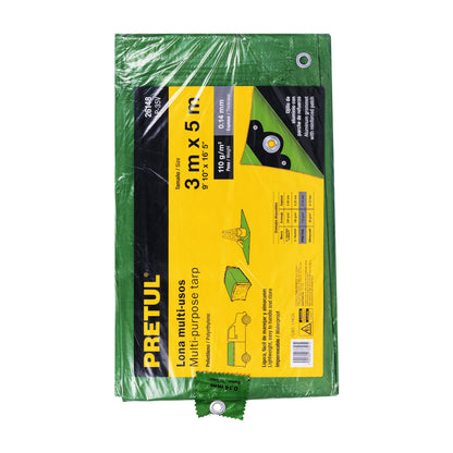 Lona 3 x 5 m, verde, Pretul LP-35V 26148 MM0