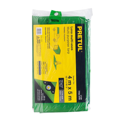 Lona 4 x 5 m, verde, Pretul LP-45V 23750 MM0