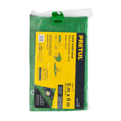 Lona 5 x 6 m, verde, Pretul LP-56V 23752 MM0