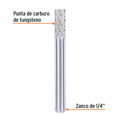 Lima rotativa cilindrica 1/4, SA-1, Truper LR-SA1 103476 MM00