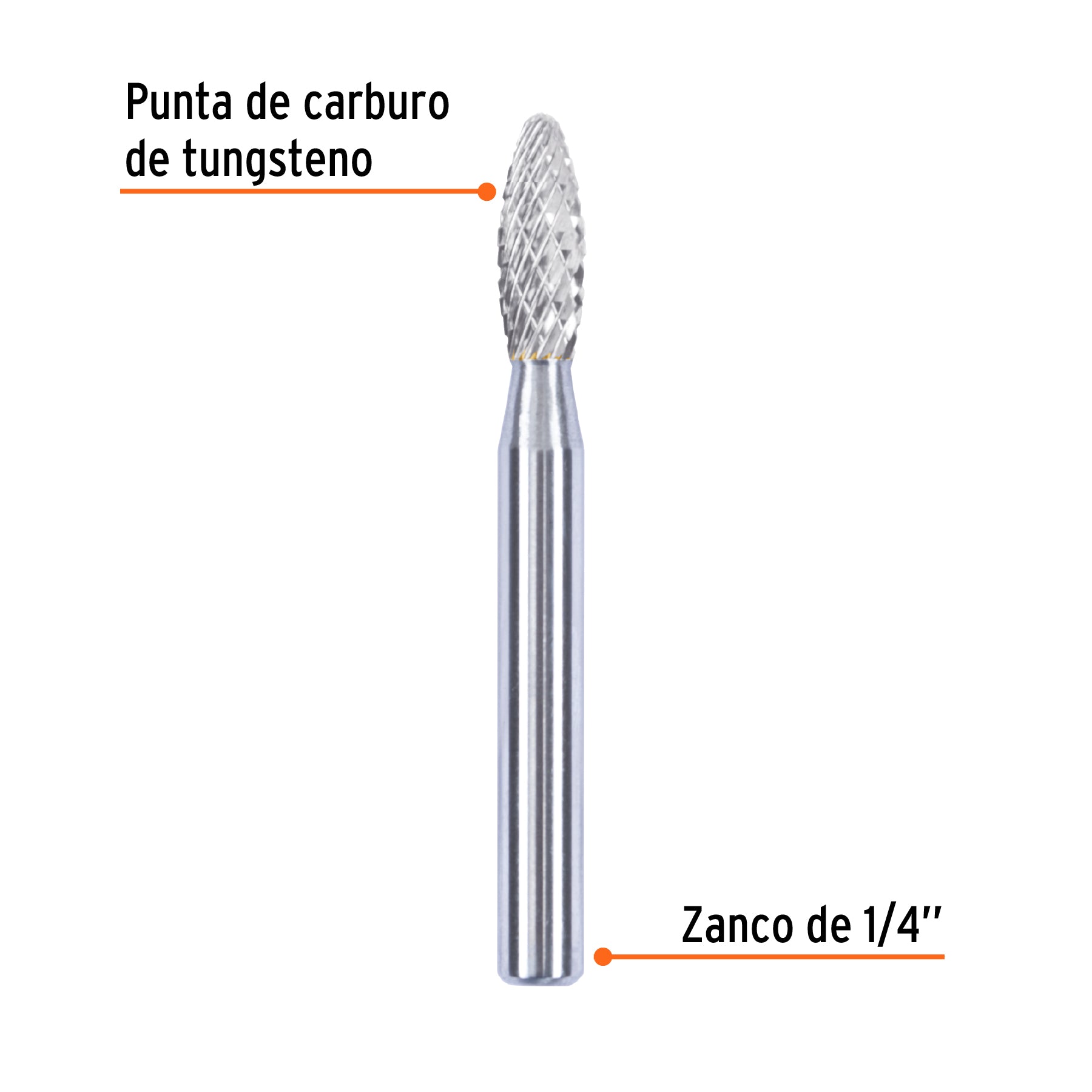 Lima rotativa flama 1/4, SH-1, Truper LR-SH1 103500 MM00