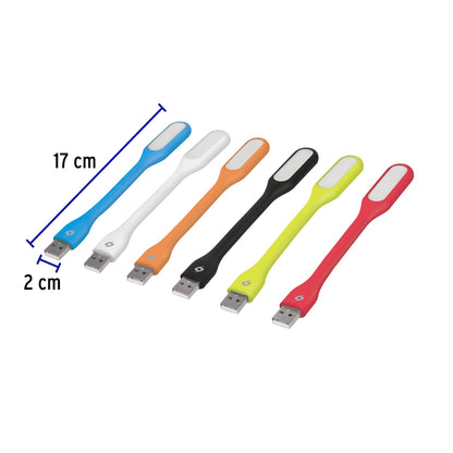 Mini-lámpara flexible de 5 LEDs 1W para puerto USB, Volteck LUZ-USB 46865 MM00