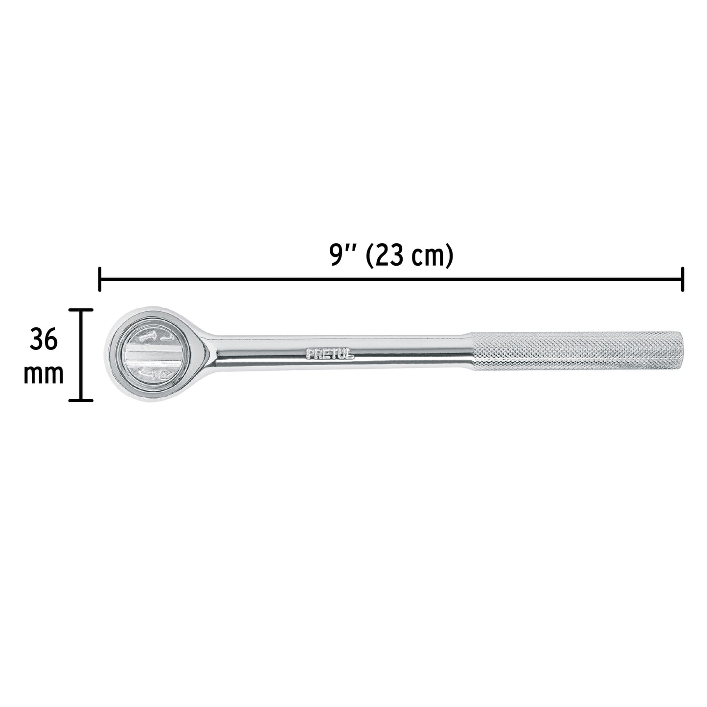 Matraca cuadro 1/2' cabeza redonda, Pretul M-1252P 21150 MM00