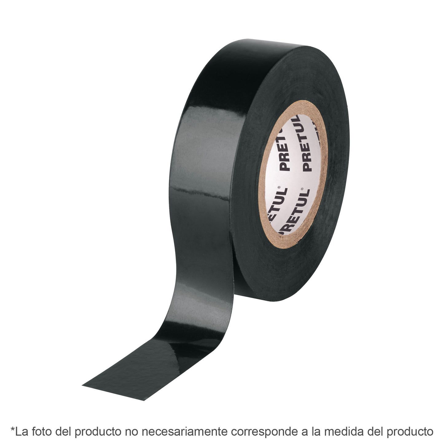 Cinta de aislar de 18 m x 19 mm, negra, Pretul M-33P 20522 MM1