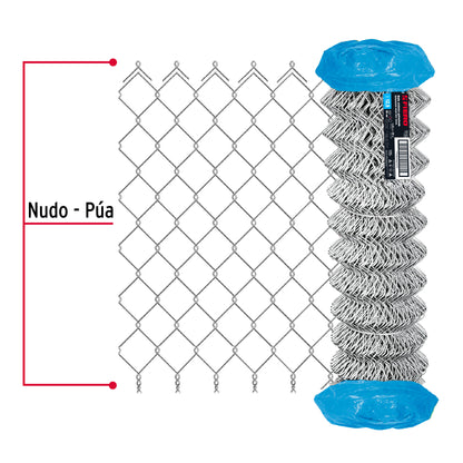 Rollo 20m x 1.25m malla ciclónica calibre 12.5 abertura 55mm MACI-2551 42948 MM0