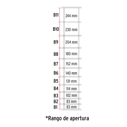 Rollo 50 m x 1.67m de malla borreguera de acero galvanizado MAGA-50X16 42862 MM0