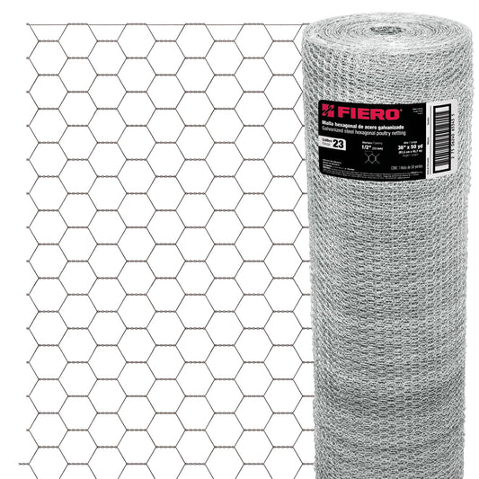 Rollo de malla hexagonal 45mx0.9m calibre 23 abertura 13mm MAHE-1309 44655 MM0