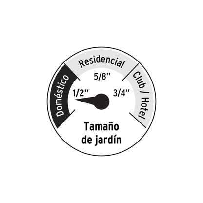 Manguera 1/2' reforzada 3 capas 10m conexiones plást, Pretul MAN-10X1/2PR 25016 MM00