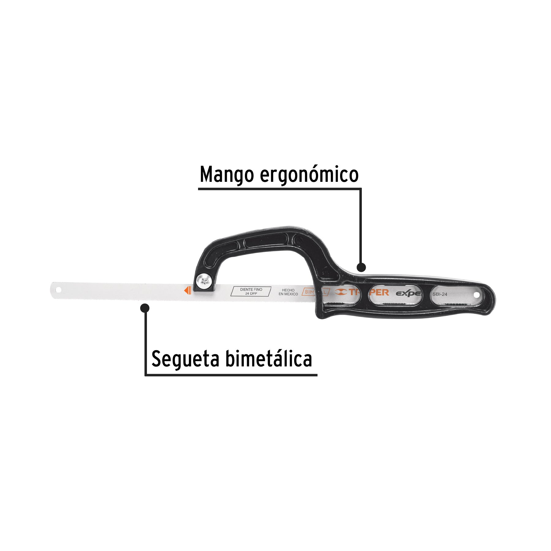 Mini arco 12' de plástico para segueta, Pretul MAT-12P 20002 MM00