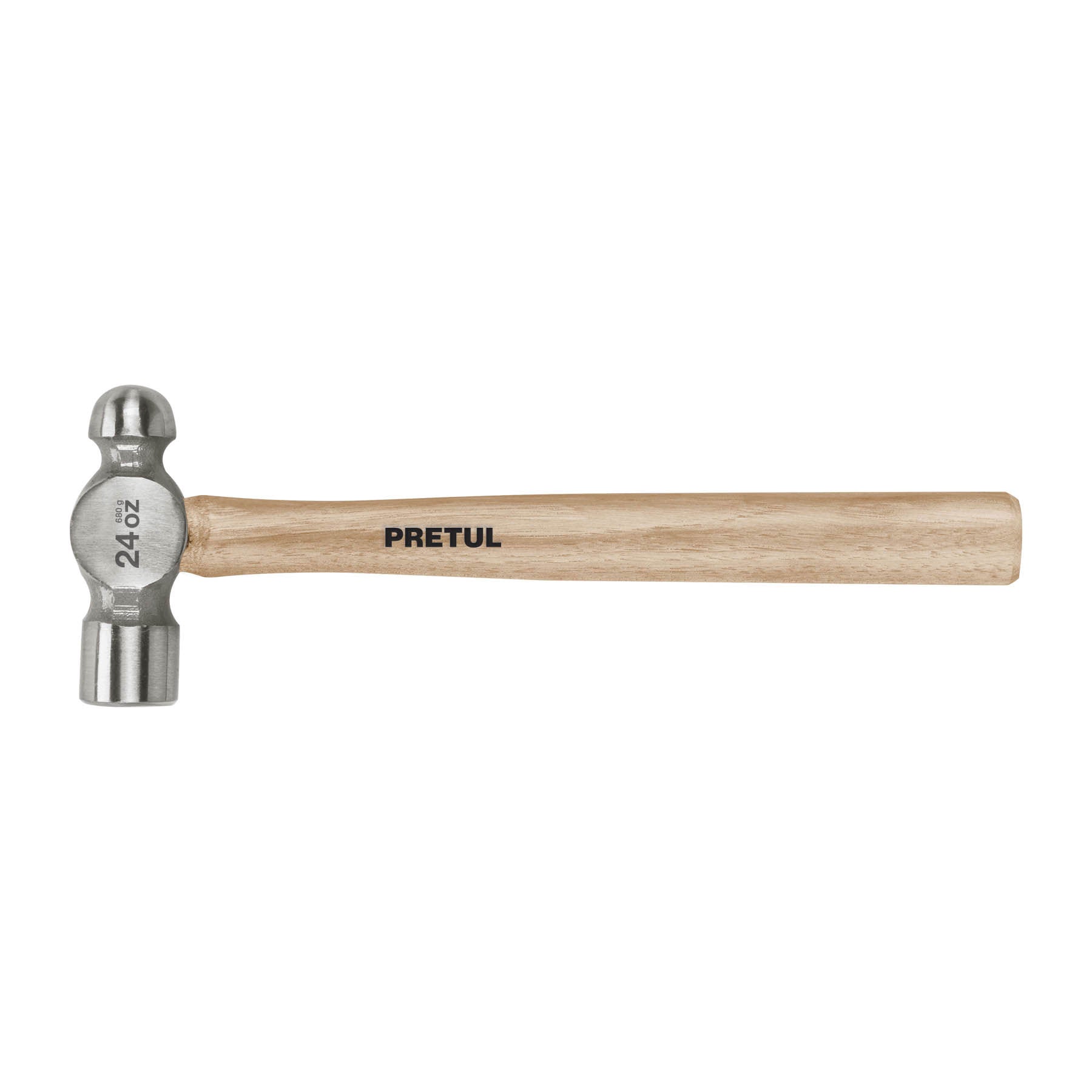 Martillo pulido de bola 24 oz mango madera, Pretul MB-24P 22659 MM0