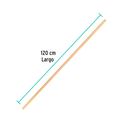 Mango de madera para escobas de limpieza Klintek, 48' MG-ES-48 55982 MM2