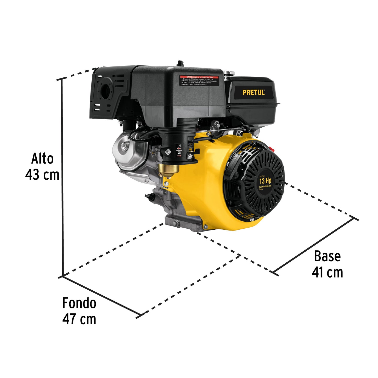 Motor a gasolina 13 HP, Pretul MOG-130P 28115 MM1