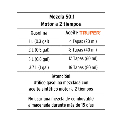 Motosierra 45 cc a gasolina con barra de 16', Pretul MOT-4516P 28248 MM00