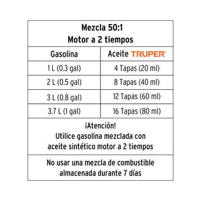 Motosierra 45 cc a gasolina con barra de 18', Pretul MOT-4518P 26017 MM1