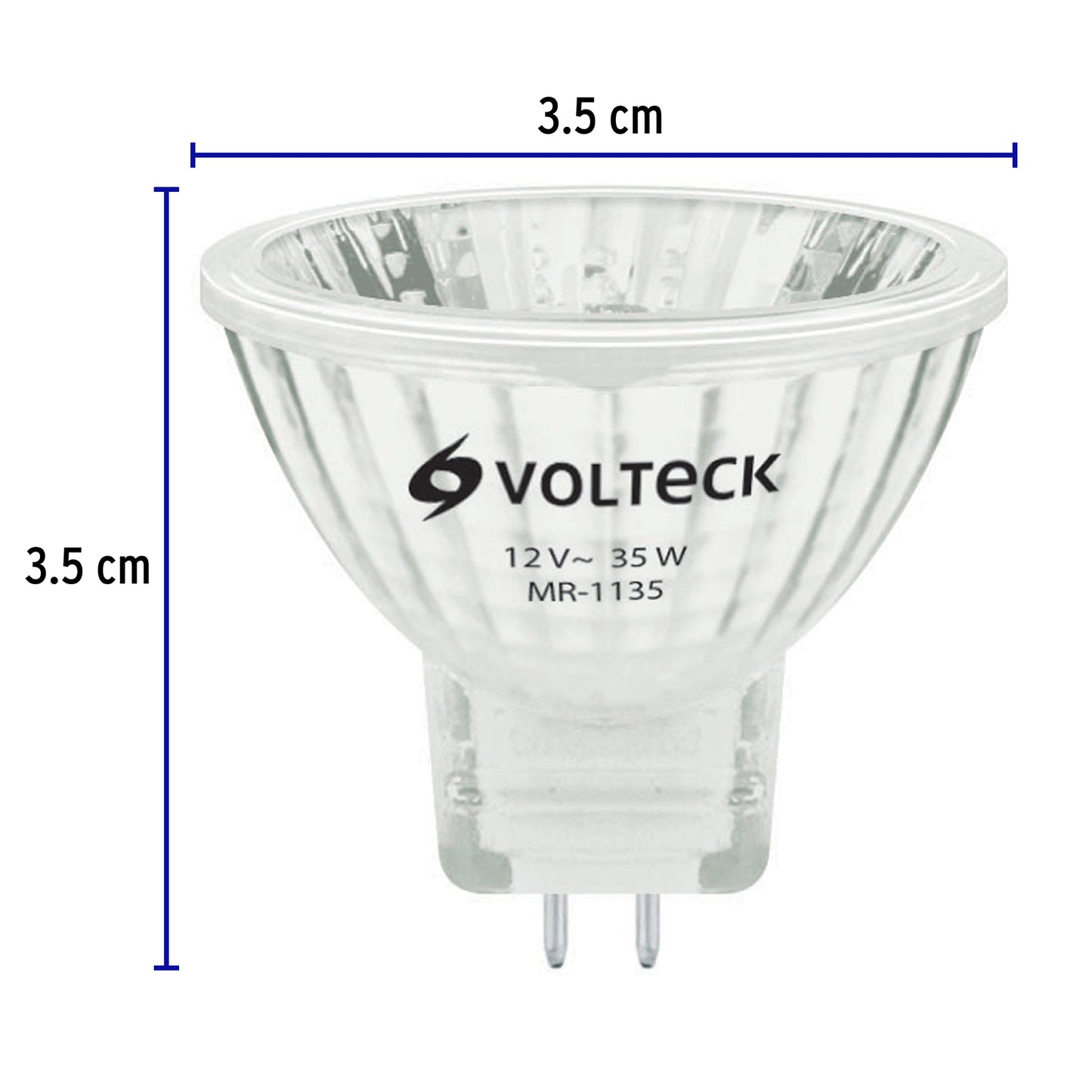 Lámpara de halógeno 35 W tipo MR11 en caja, Volteck MR-1135 47252 MM00