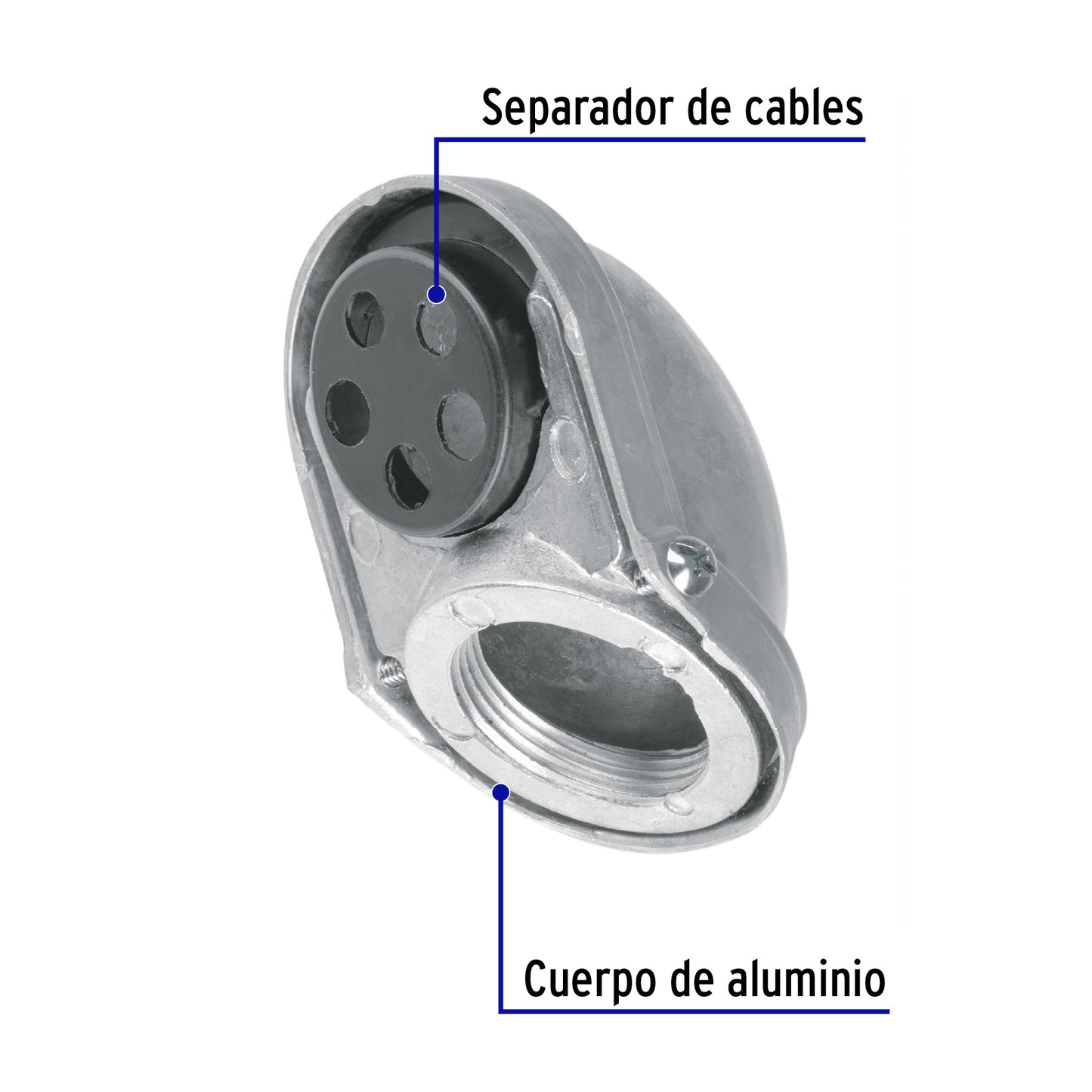 Mufa roscada 1-1/4' para tubo, Volteck MUFAR-1-1/4 46097 MM1