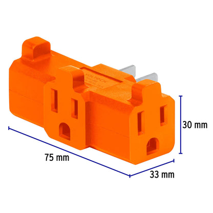 Multicontacto triple aterrizado, tipo 'T' reforzado, Volteck MUL-360 46804 MM00